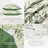 preiswerte 100% Baumwolle-Bettbezug-Set der floralen Tropenserie, 3-teilig, 100 % Baumwolle oder Polyester, perfekt als Muttertagsgeschenk, superweich, hautfreundlich, langlebig