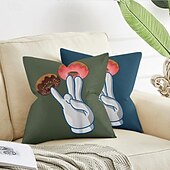 cheap Throw Pillows &amp; Covers-Funny Donuts Decorative Toss Pillows Cover 1PC Soft Square Couch Cushion Case Pillowcase for Bedroom Livingroom Sofa Chair