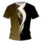 billiga Pojkens 3D Vision &amp; Geometri-Pojkar 3D Grafisk T-shirt Kortärmad Sommar Vår Mode Grundläggande Barn 4-12 år Rund hals Utomhus Ledigt Dagligen Normal