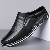 abordables Sabots et mules-Homme Sabots et mules Cuir PU Confortable Antidérapantes Mocassins Noir Bleu Marron