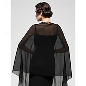 cheap Wedding Guest Wraps-YESSA Womens Rhinestone Shawls and Wraps for Evening Dresses,Sequin Chiffon Shawls and Wraps for Weddings Formal Shawl Scarf