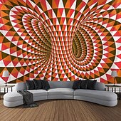 cheap Trippy Tapestries-3D Vortex Hanging Tapestry Dazzling Optical Illusion Wall Art Large Tapestry Mural Decor Photograph Backdrop Blanket Curtain Home Bedroom Living Room Decoration