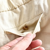 baratos Retrô-Homens Calção Shorts de linho Shorts de verão Shorts de praia Bolsos Cintura elástica Perna reta Tecido Conforto Respirável Comprimento do joelho Ao ar livre O negócio Diário Moda Retro Vintage Preto