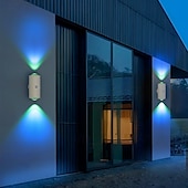 abordables Appliques d&#039;extérieur-Lumière de coucher de soleil à double tête avec détection de mouvement, éclairage LED multicolore pour armoire, 15 couleurs, rechargeable par USB, pour chambre à coucher, salon, bureau, fête, magasin,