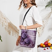 halpa Olan yli kannettavat laukut-vintage kukkakuvioinen nuottiolkalaukku naisille – taiteellinen ruusukuvioinen crossbody-laukku, täydellinen rentoihin retkiin, ostoksille ja jokapäiväiseen käyttöön