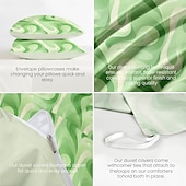 baratos 100% algodão-Conjunto de capa de edredom 100% algodão conjunto de edredom com padrão geométrico, conjuntos de cama com capa de edredom boho impressa com fronha envelope, decoração de quarto capa de edredom king