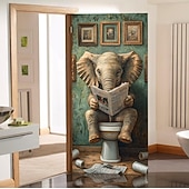 cheap Garage &amp; Door Banners-Door Decorations Door Covers Funny Animals Door Tapestry Door Curtain Decoration Backdrop Indoor/Outdoor Door Banner for Front Door Farmhouse