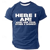 abordables T-shirts amusants pour hommes-Homme Marrant T shirt Manche Courte T-shirt 3D effet Col Ras du Cou Chemise Mode du quotidien Plein Air du quotidien Noir Bleu Vert Eté Printemps Vêtement Tenue S M L XL XXL XXXL