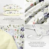 cheap 100% Cotton-100% Cotton Duvet Cover Set Floral Pattern Comforter Set Soft 3-Piece Luxury Bedding Set Home Decor Dusk Bedding Gift King Queen Full Size
