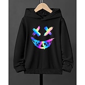 男の子 3D グラフィック パーカー 長袖 秋 冬 ファッション ベーシック 子供 4〜12年 フード付き アウトドア カジュアル 日常 レギュラー お買い得  男の子の3Dビジョンと幾何学-男の子 3D グラフィック パーカー 長袖 秋 冬 ファッション ベーシック 子供 4〜12年 フード付き アウトドア カジュアル 日常 レギュラー