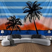 Χαμηλού Κόστους Ταπισερί Ωκεανικής Παραλίας-Καλοκαιρινές Φοινικιές Κρεμαστή Ταπισερί Τέχνης Τοίχου Μεγάλη Ταπισερί Μωσαϊκό Διακόσμηση Φωτογραφίας Φόντο Κουβέρτα Κουρτίνα Σπίτι Υπνοδωμάτιο Σαλονάκι Διακόσμηση