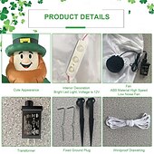 abordables Luces de paisaje-1 PC 10 W Luces y faroles para caminos Inflable Blanco 12 V 3 Cuentas LED