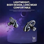 abordables Écouteurs Bluetooth sans fil-Casque Bluetooth 5.3 de sport avec annulation de bruit écouteurs gaming sans fil écouteurs stéréo non intra-auriculaires affichage LED de l&#039;état de la batterie étui de chargement pour smartphone