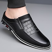 abordables Sabots et mules-Homme Sabots et mules Cuir PU Confortable Antidérapantes Mocassins Noir Bleu Marron