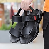 economico Infradito da Vacanza-sandali da uomo con cinturino regolabile marrone – calzature casual e comode per l&#039;estate e le vacanze