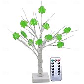cheap Decorative Lights-St. Patrick&#039;s Day Clover Decorative Night Light 45CM 13 LEDs  - USB/Battery Dual Powered with 8-Function Remote Control for Indoor Party Atmosphere Decoration 1pc