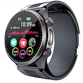 abordables Relojes inteligentes-Reloj inteligente tipo bolsa de aire monitoreo de presión arterial ECG monitor de temperatura podómetro Android e iOS impermeable
