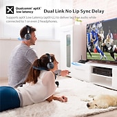 levne Bluetooth pomůcky-nové řešení bluetooth 5.4 qualcomm přijímací vysílač 2 v 1 auxrca auto tv aptx adaptive