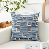 tanie Styl vintage-vintage dekoracyjne poszewki na poduszki 1 szt. denim patch miękka kwadratowa poszewka na poduszkę na kanapę poszewka na poduszkę do sypialni salon sofa krzesło