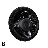 preiswerte Lenkradbezüge-Auto-Lenkradbezug, Lenkradbezug, weiches, warmes Fell, universelles Zubehör, universelle Passform für 14&quot;1/2-15&quot;