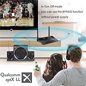 levne Bluetooth pomůcky-nové řešení bluetooth 5.4 qualcomm přijímací vysílač 2 v 1 auxrca auto tv aptx adaptive