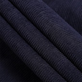 economico Polo classica da uomo-Per uomo Camicia di Velluto a Coste Polo con zip Sport all&#039;Aperto Casuale Collo Alto Colletto Mao Manica Lunga Moda Essenziale Semplice Zip a un quarto Inverno Primavera &amp; Autunno Autunno &amp; Inverno