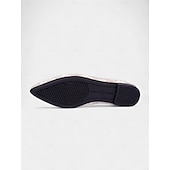 voordelige Platte damesschoenen-beige bloemenkanten puntige platte schoenen voor dames – elegante en comfortabele schoenen voor bruiloften en formele gelegenheden