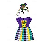 levne Dětské kostýmy-Mexická Karnevalový kostým Šaty Maska Dětské Dívčí Výkon Párty předvečer Všech svatých Karneval Mardi Gras Jednoduchý karnevalový kostým