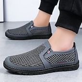 levne Pánské tenisky-pánské nazouváky pro volný čas se vzorem houndstooth - prodyšné lehké mokasíny pro každodenní nošení a cestování