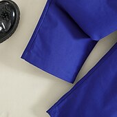 abordables Costume formel pour garçon-Garçon 3D Couleur unie Nœud Chemise &amp; Pantalon manche longue Automne Décontractées Bébé 1-5 ans Col en V
