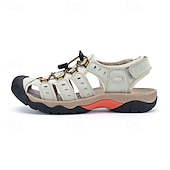 voordelige Buitensandalen-Heren outdoor wandelsandalen - ademend gesloten teenontwerp, verstelbare vetersluitingen, antislipzool, comfortabele zomerschoenen voor trekking en kamperen