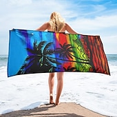 baratos conjuntos de toalhas de praia-toalha de praia de sol e praia de qualidade premium ultramacia absorvente leve durável secagem rápida design vibrante perfeito para praia piscina banhos de sol viagem acessório de verão confortável e elegante