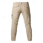 economico Pantaloni cargo-Per uomo Pantaloni cargo Tasca con cerniera Multi tasca Gamba dritta Liscio Traspirazione umidità Indossabile Lunghezza intera Esterno Giornaliero Campeggio e hiking Sportivo Di tendenza Nero Verde