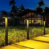 ieftine Lumini de Craciun-2/4 buc lumină solară pentru alee, lumină de grădină exterioară, iluminare automată impermeabilă, la întuneric, casă, grădină, gazon, Crăciun, Halloween, decorațiuni, lumină solară de sol