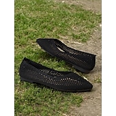 baratos Sapatilhas de mulher-sapatilhas femininas bege slip-on fly-knit com design de malha respirável, sola leve e ajuste confortável para uso casual de verão e roupas diárias
