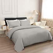 cheap Duvet Cover Sets-Duvet Cover Queen Size 3 Piece Queen Duvet Cover Set, Soft Double Brushed Queen Size Duvet Covers with Zipper Closure, 1 Duvet Cover and 2 Pillow Shams