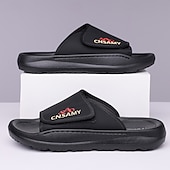 preiswerte Urlaubsandalen-Verstellbare Slide-Sandalen für Herren – bequeme, rutschfeste, leichte Freizeit-Hausschuhe für drinnen und draußen
