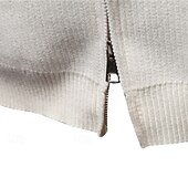 preiswerte Lässige Jacken-Herren übergangsjacke Collegejacke Täglich Tasche Ganzjahres Farbblock Mode Stehkragen Regulär Schwarz Weiß Grau Jacken