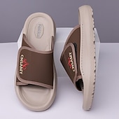 preiswerte Urlaubsandalen-Verstellbare Slide-Sandalen für Herren – bequeme, rutschfeste, leichte Freizeit-Hausschuhe für drinnen und draußen