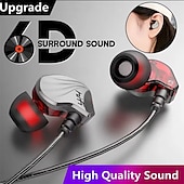 levne Drátové špunty do uší-kabelová sluchátka s mikrofonem 3,5mm sluchátka do uší zvuková izolace vodotěsná bezšňůrová stereo sluchátka bohaté basy s 1,2metrovým kabelem ovládání hlasitosti pro telefon notebook pc tablet mp3 přehrávač