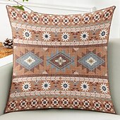 abordables Style Vintage-Housse de coussin décoratif vintage sud-ouest 1PC coussin carré en doux pour canapé housse de coussin pour chambre salon chaise