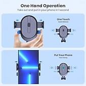 olcso Autós tartó-új gravitációs autós telefon tartó autós szellőző horog klip rögzítő okostelefon gps autós állvány tartó tartó autóban 1db