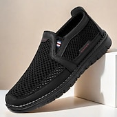 levne Pánské tenisky-pánské nazouváky pro volný čas se vzorem houndstooth - prodyšné lehké mokasíny pro každodenní nošení a cestování