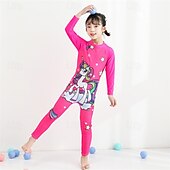 お買い得  ガールズウェットスーツ-子供 女の子 水着 アウトドア パーティー ユニコーン 旅行度假风 ファッション 水着 4年以上 夏 マルチカラー ホワイト