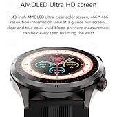 abordables Relojes inteligentes-Reloj inteligente tipo bolsa de aire monitoreo de presión arterial ECG monitor de temperatura podómetro Android e iOS impermeable