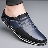 abordables Sabots et mules-Homme Sabots et mules Cuir PU Confortable Antidérapantes Mocassins Noir Bleu Marron