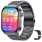 tanie Smartwatche-iMosi ET588 Inteligentny zegarek 1.96 in Inteligentny zegarek Bluetooth EKG + PPG Monitorowanie temperatury Krokomierz Kompatybilny z Android iOS Damskie Męskie Odbieranie bez użycia rąk Wodoodporny