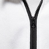 cheap Casual Jackets-Men&#039;s Lightweight Jacket Summer Jacket Casual Jacket Vacation Daily Warm Pocket Fall &amp; Winter Plain Fashion Classic Stand Collar Regular Black White Light Grey Dark Gray Jacket