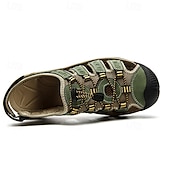 voordelige Buitensandalen-Heren outdoor wandelsandalen - ademend gesloten teenontwerp, verstelbare vetersluitingen, antislipzool, comfortabele zomerschoenen voor trekking en kamperen