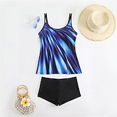 cheap One Pieces &amp; Tankinis-Women&#039;s One Piece Swimsuit Racerback Swimwear Swimwear White Yellow Breathable Quick Dry Lightweight Sleeveless - Swimming Surfing Beach Summer Spring Plus Size